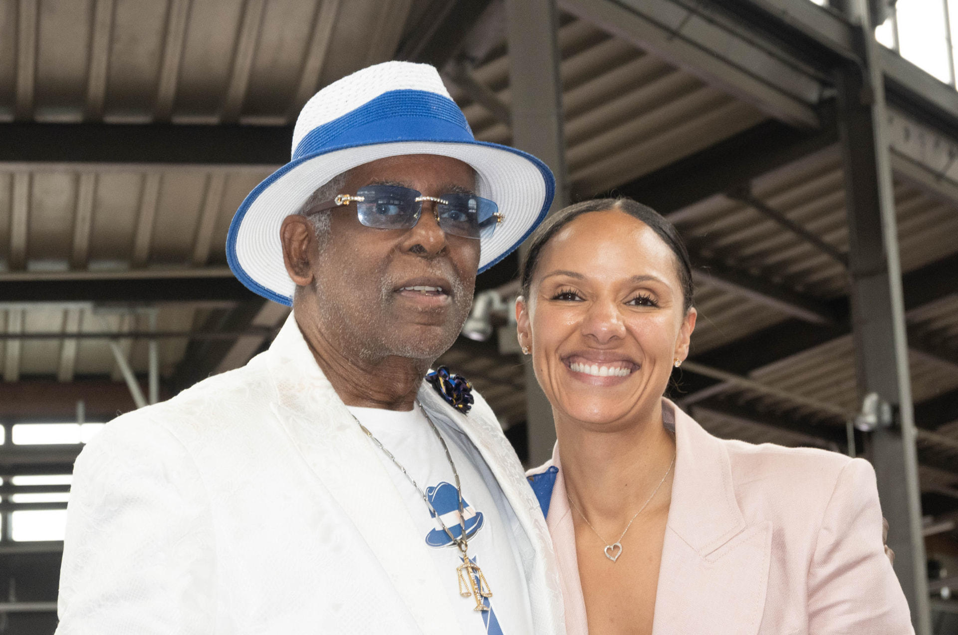 Fast Freddy with Detroit Mayor Mary Sheffield